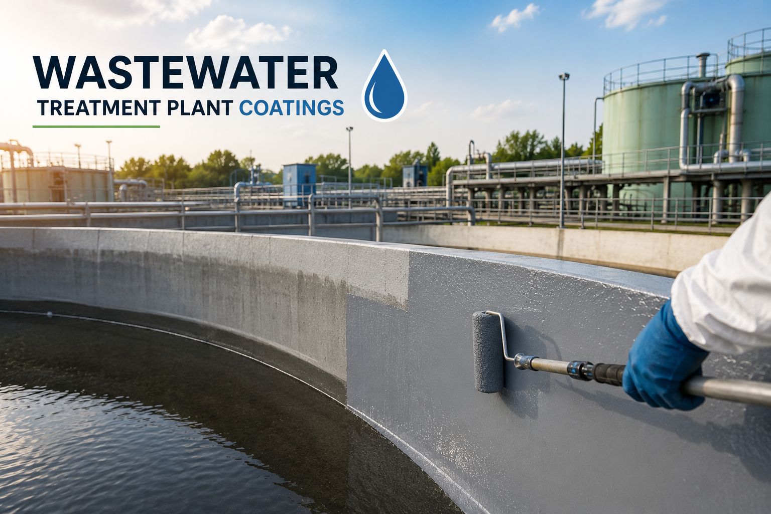 wastewater treatment plant coatings